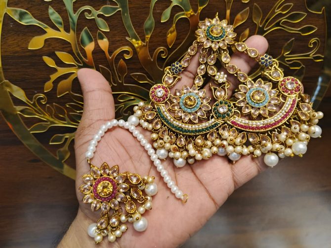 Ethenic Fancy Jewelry Set -- SJ-06 - Image 11