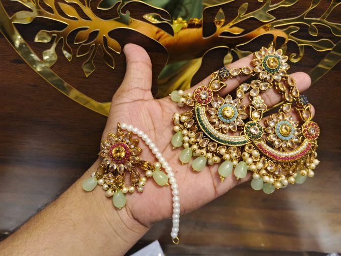 Ethenic Fancy Jewelry Set -- SJ-06 - Image 16