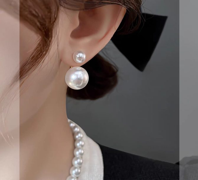 Simple Pearl Earring -- SA-15