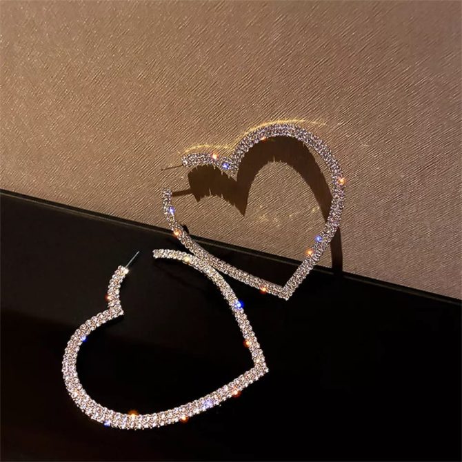 Trendy Heart Earring -- SA-22 - Image 2