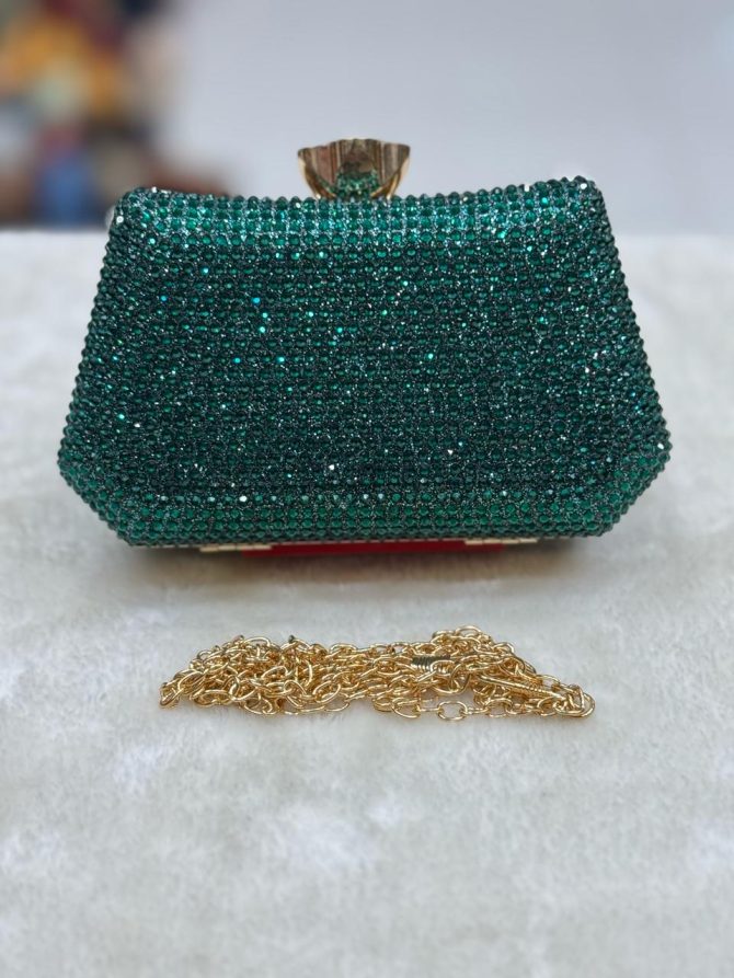 Fancy Mini Stone Clutch --TM-05 - Image 5