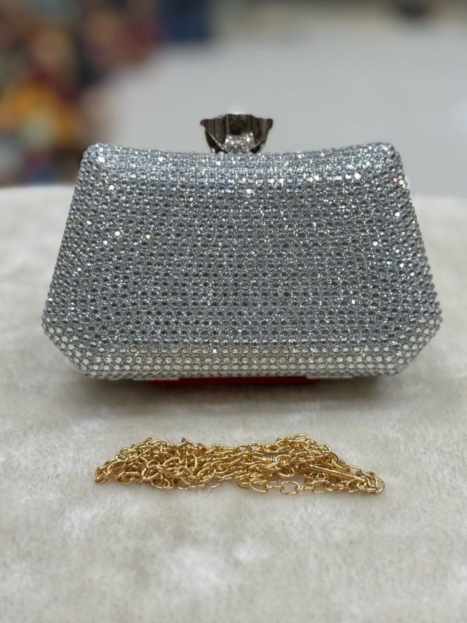 Fancy Mini Stone Clutch --TM-05 - Image 3