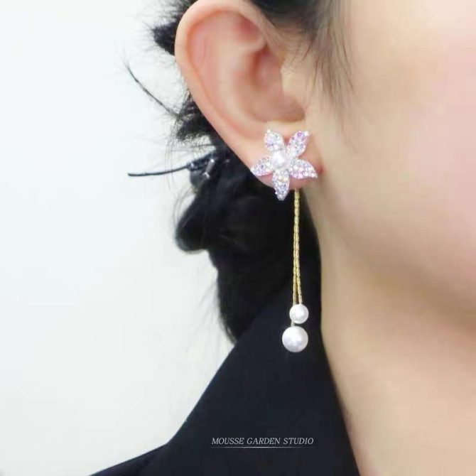 Decent Flower Earring -- FT-18 - Image 4